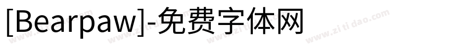 [Bearpaw]字体转换